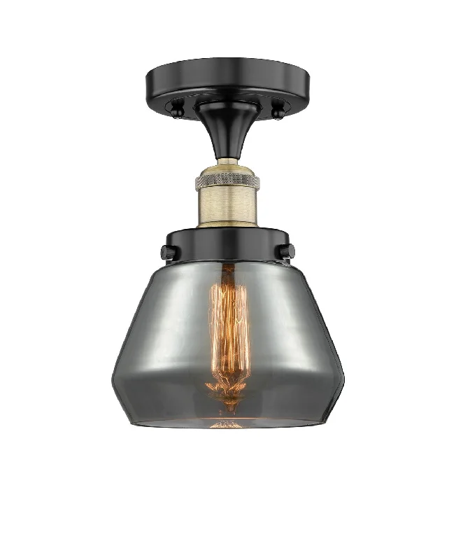Industrial Lighting for Furniture FactoriesEdison One Light Semi-Flush Mount