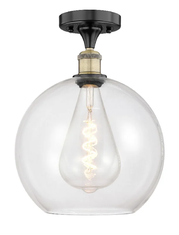 Industrial Area Lighting for Large Open SpacesEdison One Light Semi-Flush Mount