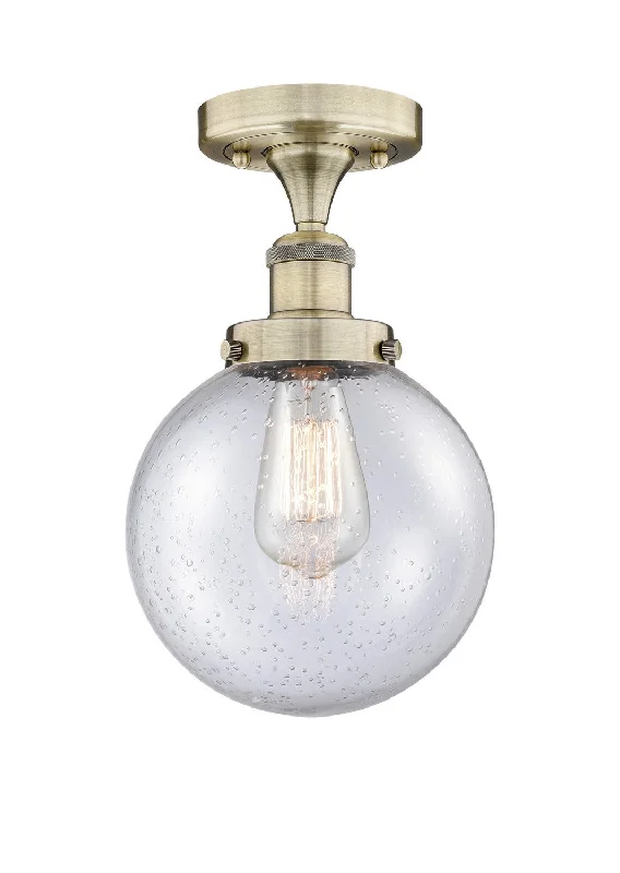 Industrial Lighting for Printing Press FacilitiesEdison One Light Semi-Flush Mount