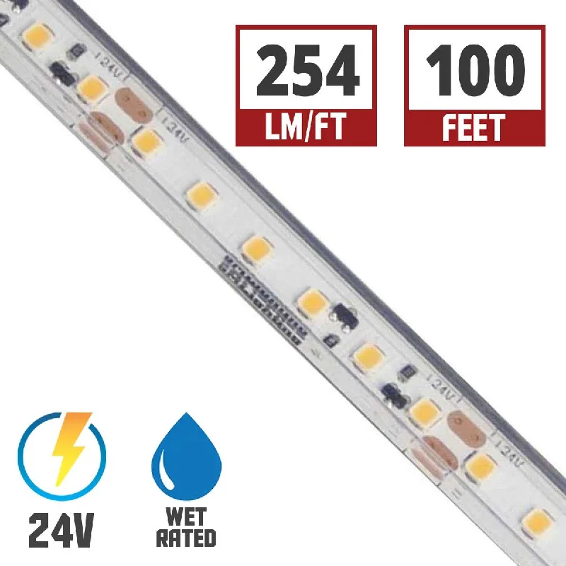 Shock - Resistant Industrial Lighting for Vibrating Machinery AreasLTR-P Pro Wet Location LED Tape Light, 100ft Reel, 4000K, 254 Lumens per Ft, 3 watts per Ft, 24V Shock - Resistant Industrial Lighting for Vibrating Machinery AreasLTR-P Pro Wet Location LED Tape Light, 100ft Reel, 4000K, 254 Lumens per Ft, 3 watts per Ft, 24V