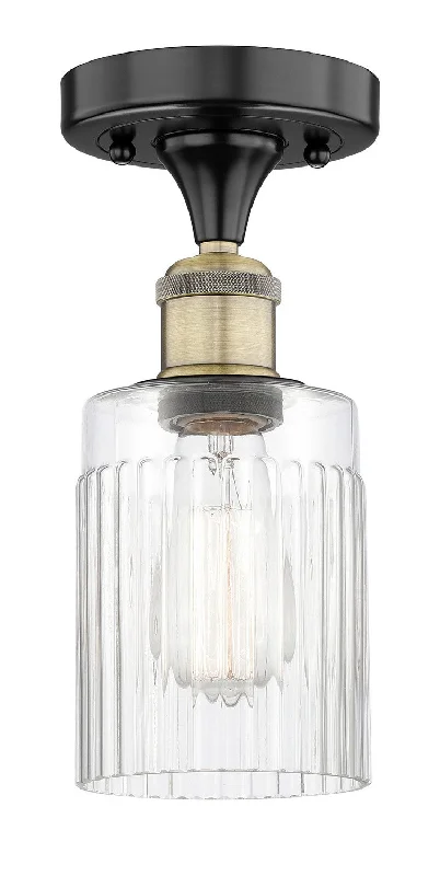 Industrial Lighting for Metal Fabrication ShopsEdison One Light Semi-Flush Mount