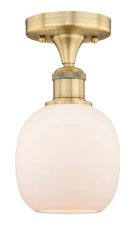 Industrial Lighting for Textile MillsEdison One Light Flush Mount
