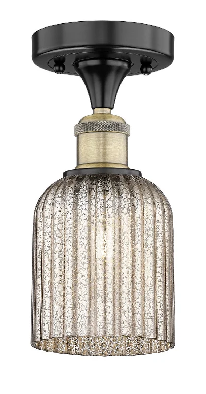 Industrial Wall - Mounted Lighting for Workshop WallsEdison One Light Semi-Flush Mount Industrial Wall - Mounted Lighting for Workshop WallsEdison One Light Semi-Flush Mount