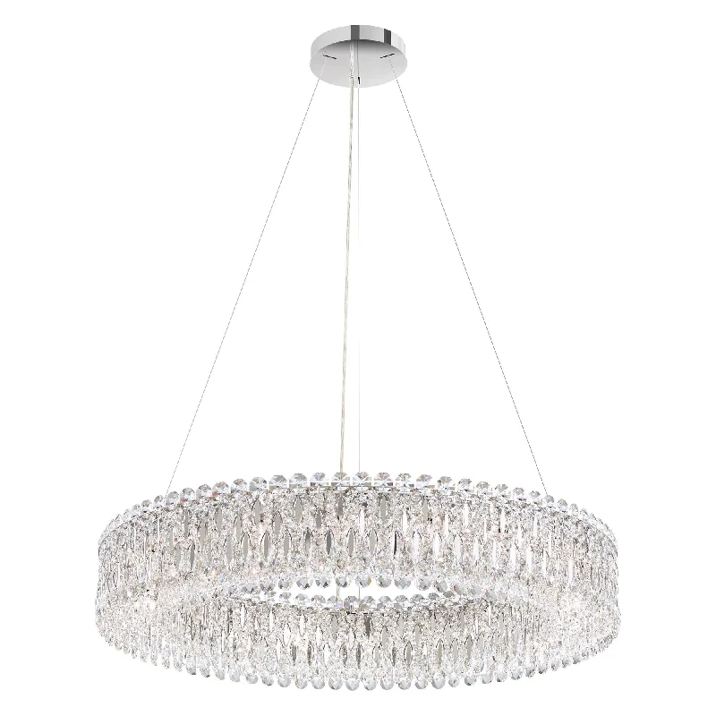 Track lighting with colored glass accentsSarella 8-Light Pendant