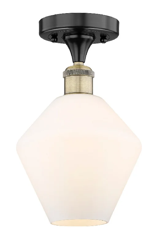 Industrial Emergency Lighting for Safety in FactoriesEdison One Light Semi-Flush Mount Industrial Emergency Lighting for Safety in FactoriesEdison One Light Semi-Flush Mount