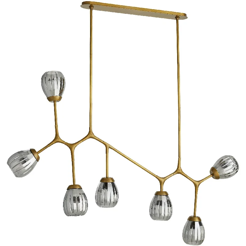 Track lighting for illuminating dining tablesSmyth Chandelier