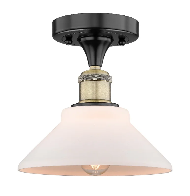 Industrial Lighting for Furniture FactoriesEdison One Light Flush Mount