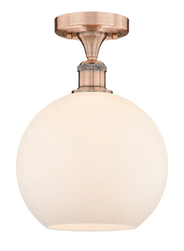 Industrial Lighting for Printing Press FacilitiesEdison One Light Semi-Flush Mount Industrial Lighting for Printing Press FacilitiesEdison One Light Semi-Flush Mount