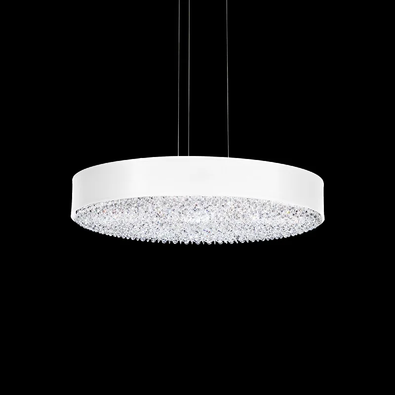 White track lighting for a clean lookEclyptix 24" LED Round Pendant