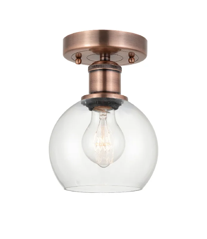 Industrial Lighting for Metal Fabrication ShopsEdison One Light Semi-Flush Mount
