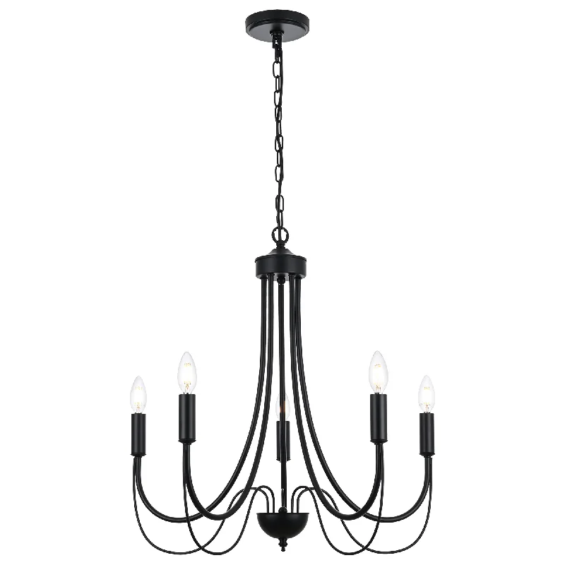 Track lighting with adjustable armsMELUCEE 5-Light/7-Light French Country Chandelier Farmhouse Dining Room Light Fixture Over Table, Black/Brushed Nickel