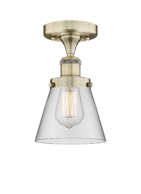 Industrial Lighting for Woodworking FactoriesEdison One Light Semi-Flush Mount