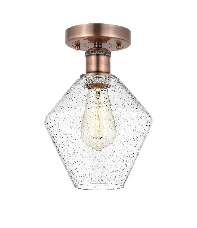 Dust - Resistant Industrial Lighting for Dirty WorkspacesEdison One Light Semi-Flush Mount Dust - Resistant Industrial Lighting for Dirty WorkspacesEdison One Light Semi-Flush Mount
