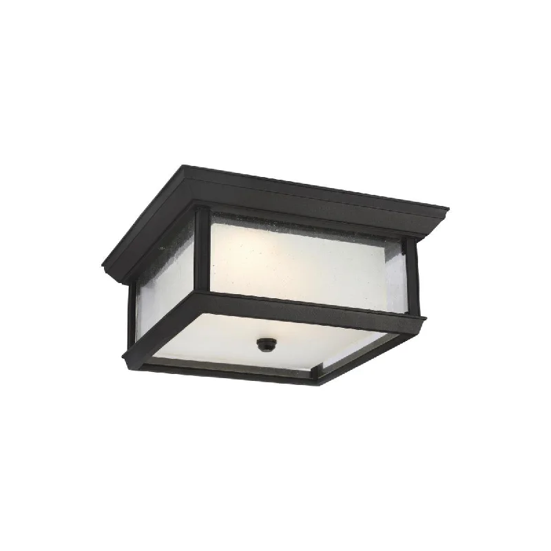 Low - Bay Industrial Lighting Fixtures for Small FactoriesMcHenry 13 In. 2 Lights LED Outdoor Flush Mount Black finish Low - Bay Industrial Lighting Fixtures for Small FactoriesMcHenry 13 In. 2 Lights LED Outdoor Flush Mount Black finish
