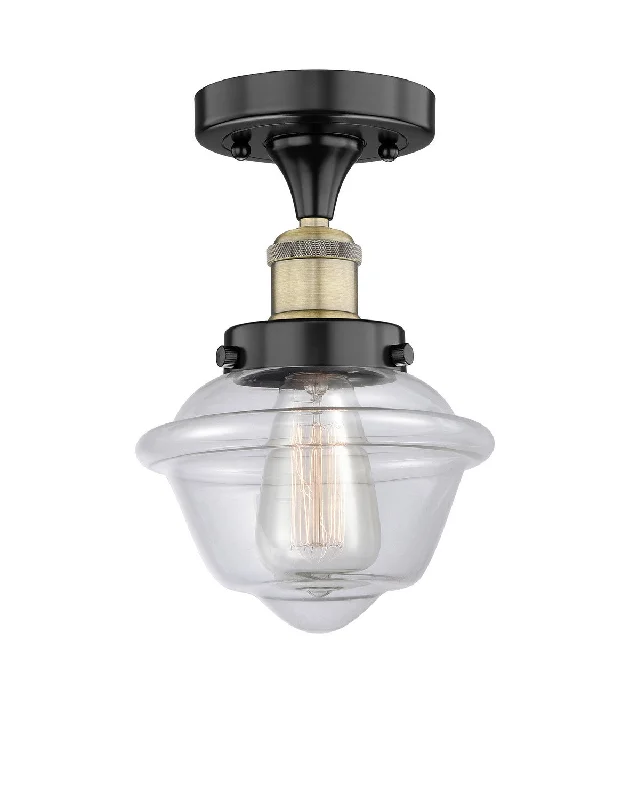 Industrial Lighting for Printing Press FacilitiesEdison One Light Semi-Flush Mount