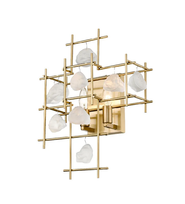 Track lighting with colored glass accentsZ-Lite 4007S-AGBR Garroway Brass and Frosted Crystal Sconce Track lighting with colored glass accentsZ-Lite 4007S-AGBR Garroway Brass and Frosted Crystal Sconce