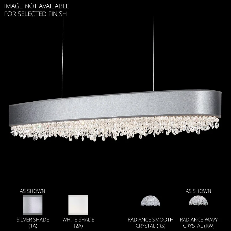 Wireless track lighting for easy installationEclyptix 49" LED Linear Pendant