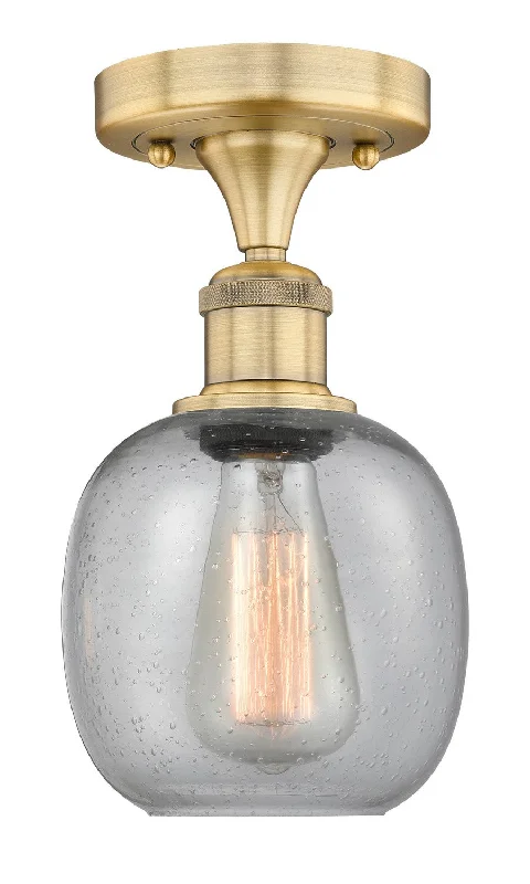 Industrial Lighting for Woodworking FactoriesEdison One Light Flush Mount