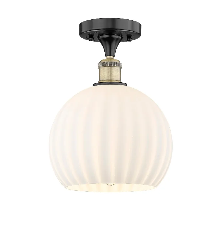 Industrial Lighting for Metal Fabrication ShopsEdison LED Semi-Flush Mount