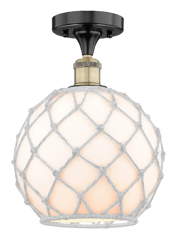 Industrial Lighting with High CRI (Color Rendering Index) for True Color PerceptionEdison One Light Semi-Flush Mount Industrial Lighting with High CRI (Color Rendering Index) for True Color PerceptionEdison One Light Semi-Flush Mount