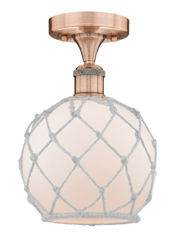 Industrial Pendant Lighting for Machine ShopsEdison One Light Semi-Flush Mount