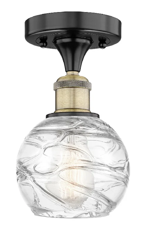 Industrial Ceiling - Mounted Lighting for Assembly PlantsEdison One Light Semi-Flush Mount