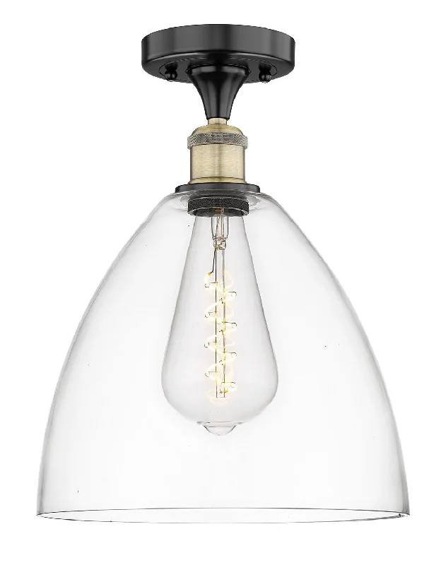Industrial Area Lighting for Large Open SpacesEdison One Light Semi-Flush Mount