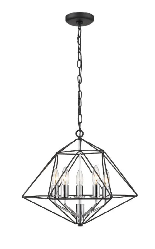 Waterproof track lighting for bathroomsGeo 918-18MBCH Geometric Black Chandelier