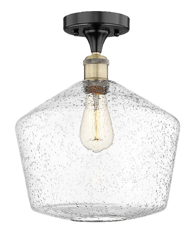 Dust - Resistant Industrial Lighting for Dirty WorkspacesEdison One Light Semi-Flush Mount Dust - Resistant Industrial Lighting for Dirty WorkspacesEdison One Light Semi-Flush Mount