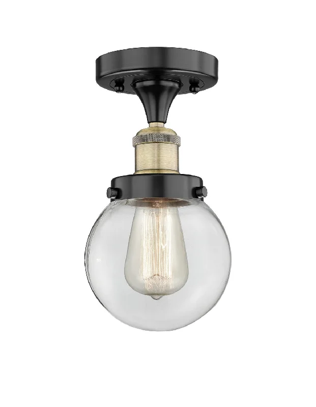 Industrial Flood Lighting for Outdoor Loading DocksEdison One Light Semi-Flush Mount Industrial Flood Lighting for Outdoor Loading DocksEdison One Light Semi-Flush Mount