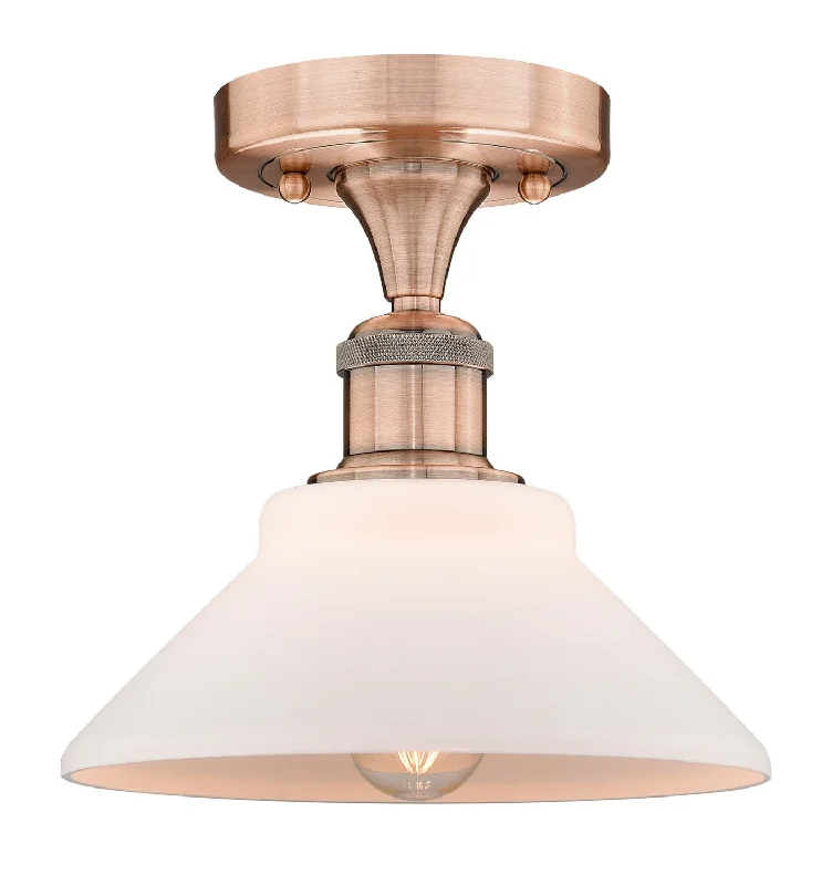 Industrial Lighting for Textile MillsEdison One Light Flush Mount
