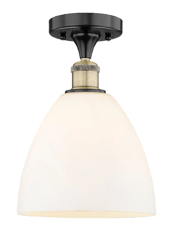 Industrial Wall - Mounted Lighting for Workshop WallsEdison One Light Semi-Flush Mount Industrial Wall - Mounted Lighting for Workshop WallsEdison One Light Semi-Flush Mount