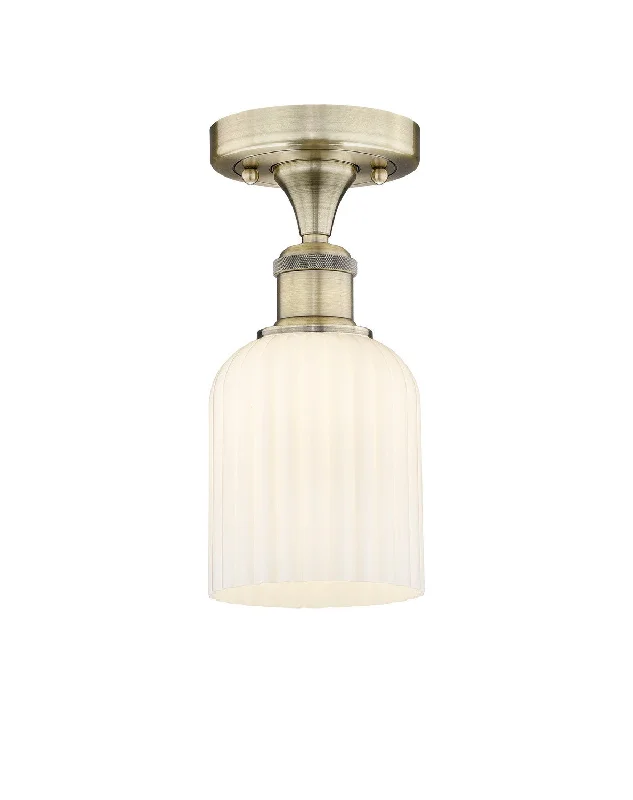Industrial Lighting for Woodworking FactoriesEdison One Light Semi-Flush Mount