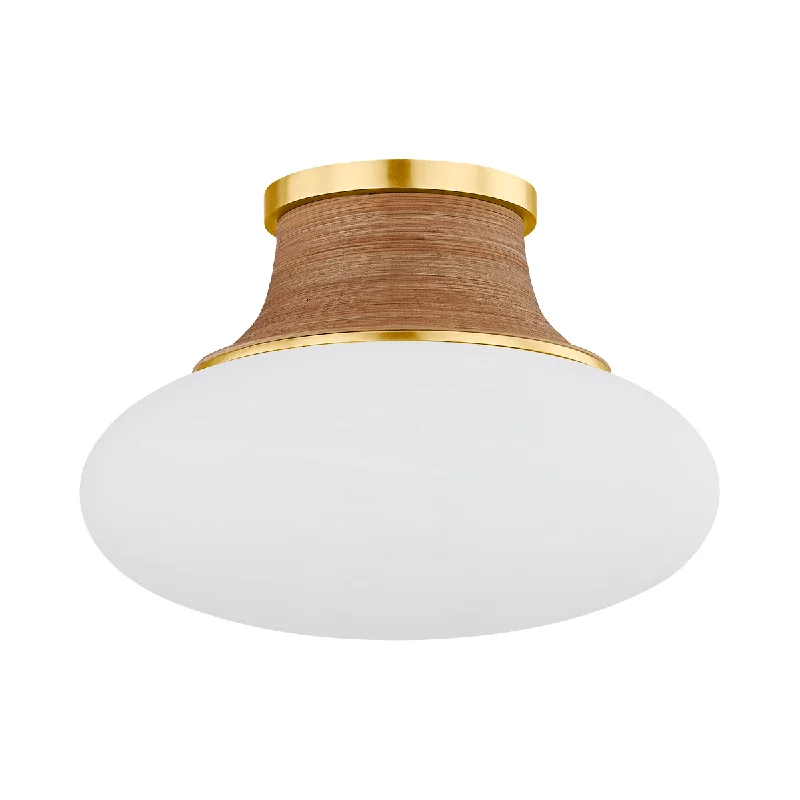 Track lighting with swivel heads for precise aimingPearl River Flush Mount