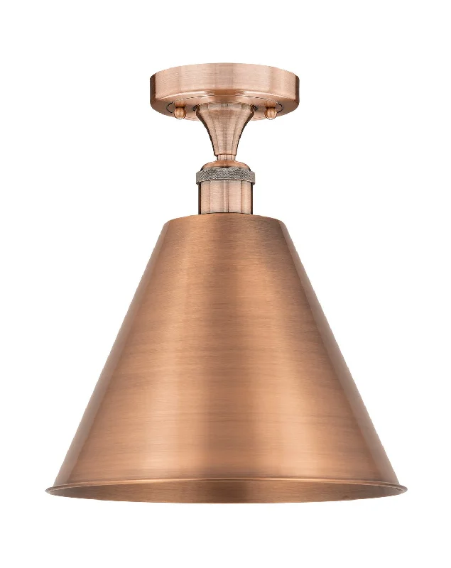 Industrial Lighting for Furniture FactoriesEdison One Light Semi-Flush Mount