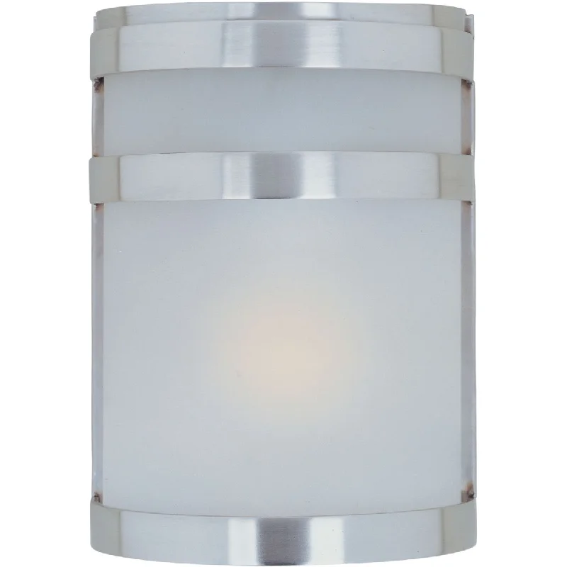 Industrial Emergency Lighting for Safety in FactoriesArc 9 in. Outdoor Wall Sconce Stainless Steel Finish Industrial Emergency Lighting for Safety in FactoriesArc 9 in. Outdoor Wall Sconce Stainless Steel Finish