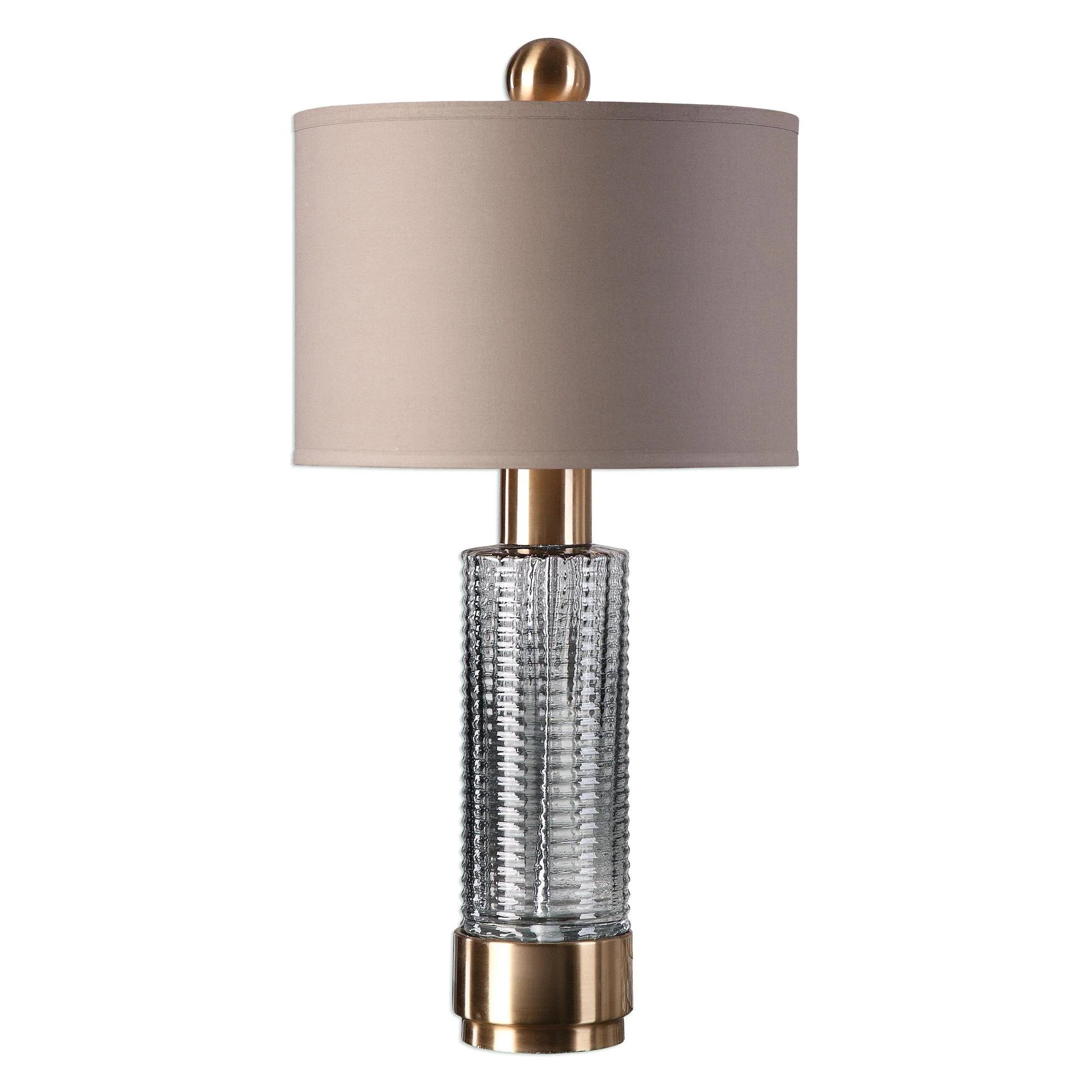 Track lighting with a sleek profileRenato Lamp - Brushed Brass & Taupe Linen Finish Track lighting with a sleek profileRenato Lamp - Brushed Brass & Taupe Linen Finish