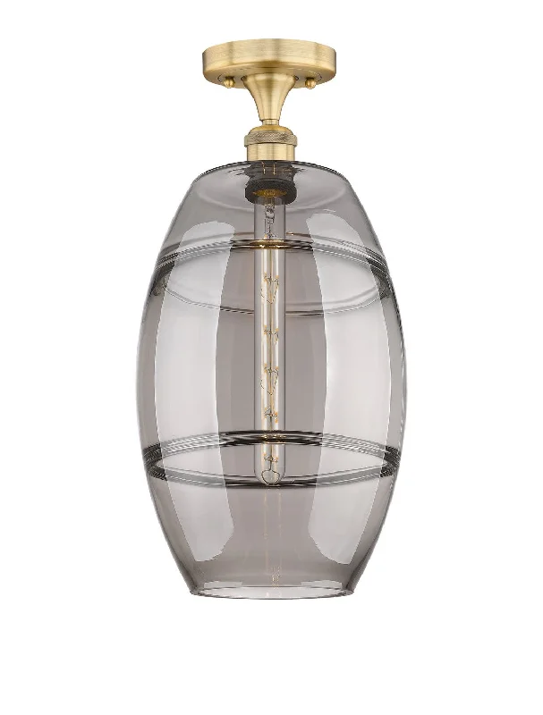 Industrial Lighting for Textile MillsEdison One Light Semi-Flush Mount