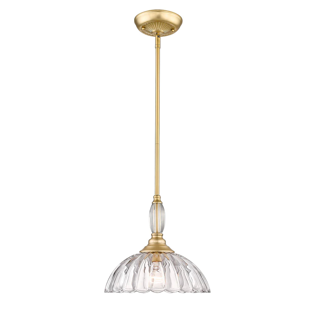 White track lighting for a clean lookGolden Lighting 6952-M BCB-CLR Audra Vintage Scalloped Glass Pendant in Gold White track lighting for a clean lookGolden Lighting 6952-M BCB-CLR Audra Vintage Scalloped Glass Pendant in Gold