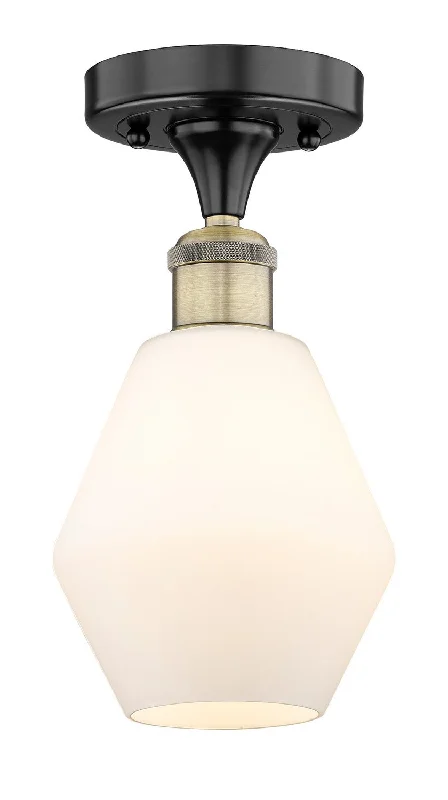 Industrial Pendant Lighting for Machine ShopsEdison One Light Semi-Flush Mount