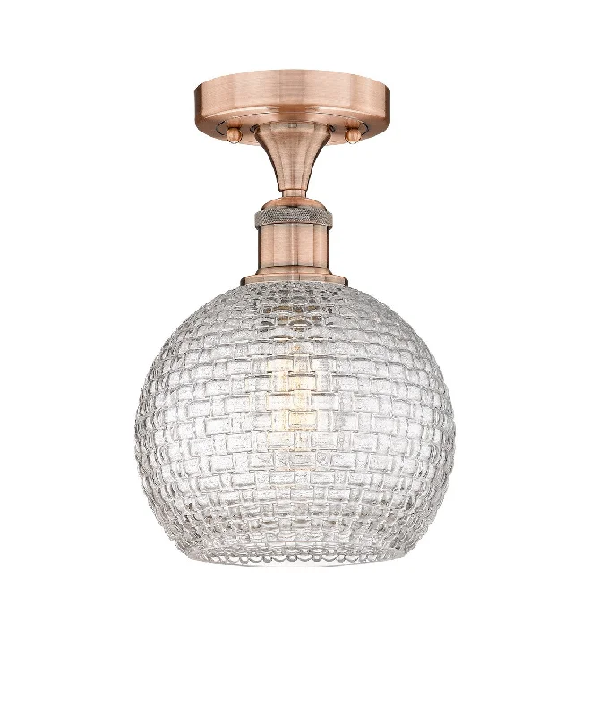 Industrial Area Lighting for Large Open SpacesEdison One Light Semi-Flush Mount