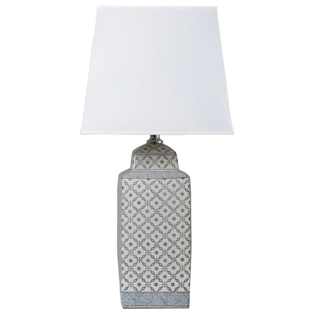 Track lighting for high - ceiling spacesLyon Lamp - Neutral Grey & White Square Linen Finish Track lighting for high - ceiling spacesLyon Lamp - Neutral Grey & White Square Linen Finish