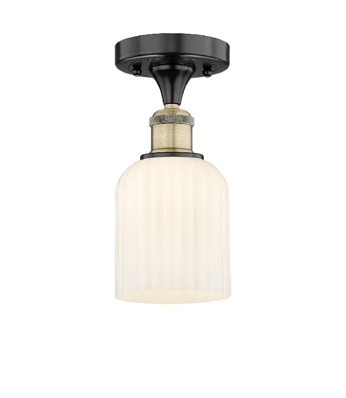 Industrial Lighting for Woodworking FactoriesEdison One Light Semi-Flush Mount