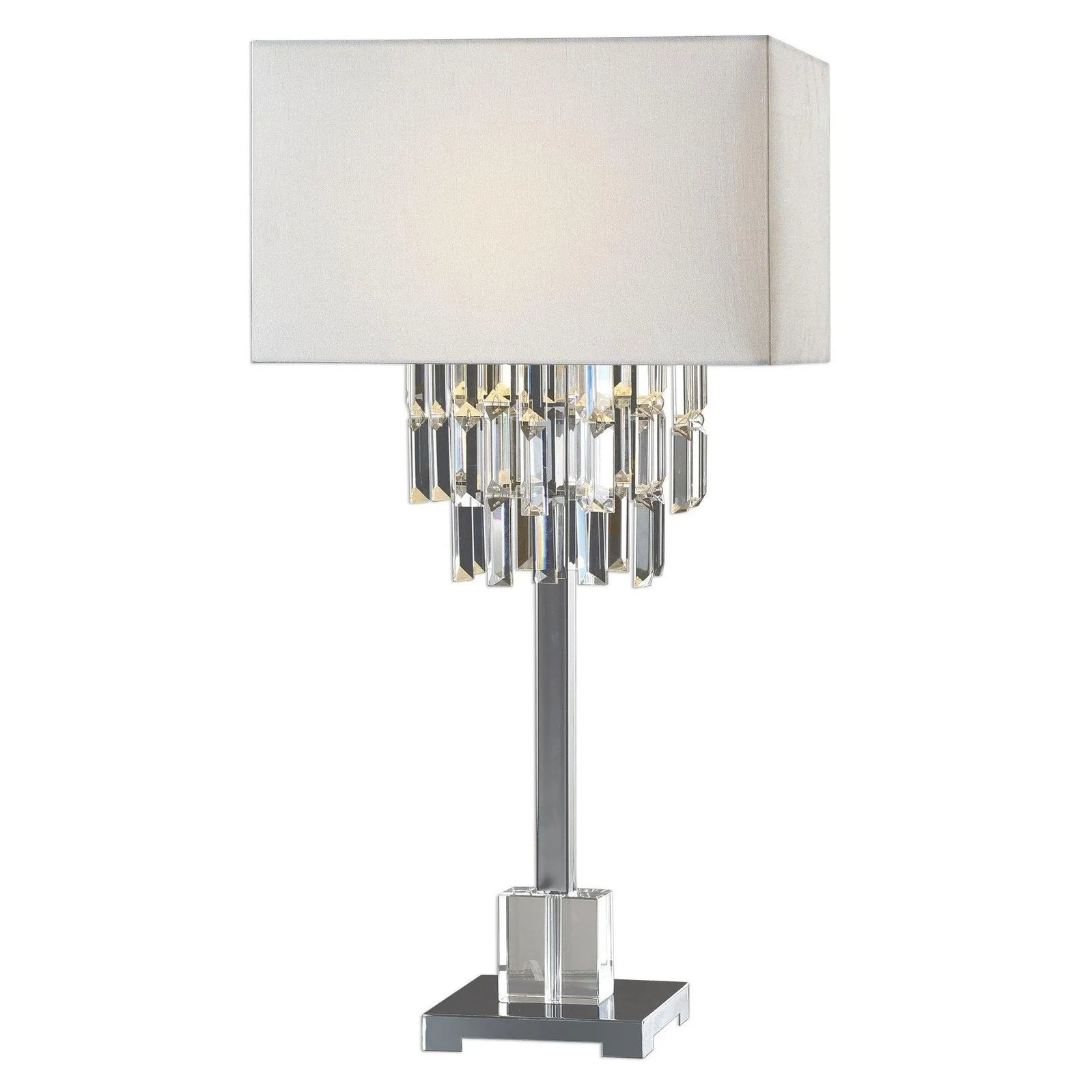 Track lighting with adjustable armsResana Lamp - Crystal & Chrome Finish