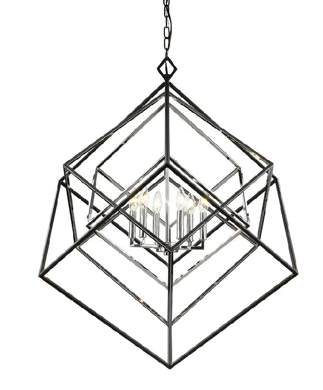 Chandeliers with Metal Frames in Silver FinishChandeliers with Metal Frames in Silver Finish457-6CH-MB Chandeliers with Metal Frames in Silver FinishChandeliers with Metal Frames in Silver Finish457-6CH-MB