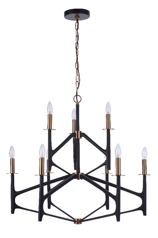Chandeliers for Low Ceilings to Avoid OvercrowdingChandeliers for Low Ceilings to Avoid OvercrowdingThe Reserve 9 Light 2-Tier Chandelier in Flat Black/Satin Brass Chandeliers for Low Ceilings to Avoid OvercrowdingChandeliers for Low Ceilings to Avoid OvercrowdingThe Reserve 9 Light 2-Tier Chandelier in Flat Black/Satin Brass