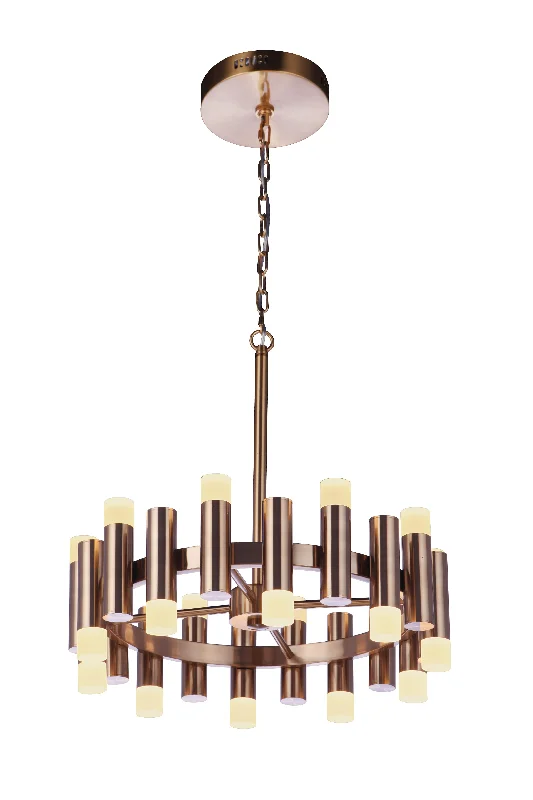 French Country Chandeliers with a Romantic AuraFrench Country Chandeliers with a Romantic AuraSimple Lux 20 Light LED Chandelier in Satin Brass