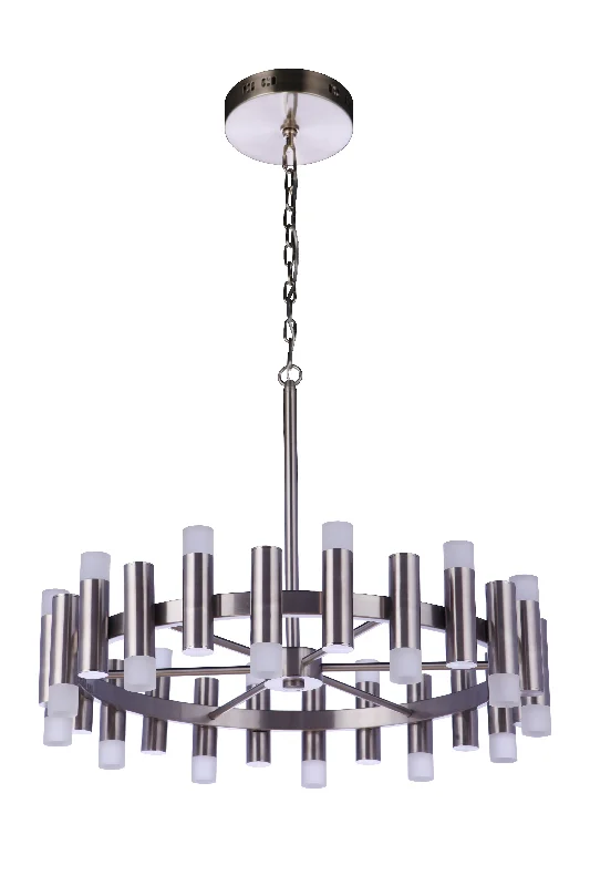 Chandeliers with Metal Frames in Black FinishChandeliers with Metal Frames in Black FinishSimple Lux 24 Light LED Chandelier in Brushed Polished Nickel Chandeliers with Metal Frames in Black FinishChandeliers with Metal Frames in Black FinishSimple Lux 24 Light LED Chandelier in Brushed Polished Nickel