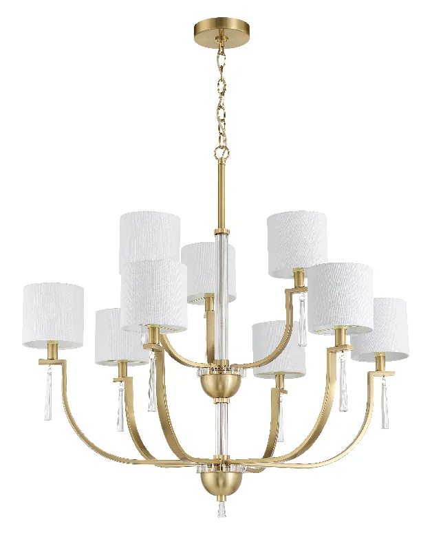 Chandeliers for Living Rooms to Create a Focal PointChandeliers for Living Rooms to Create a Focal PointFortuna 9 Light Chandelier in Satin Brass