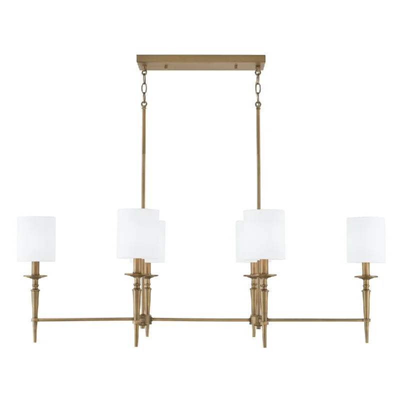 Chandeliers with Metal Frames in Gold FinishChandeliers with Metal Frames in Gold FinishAbbie 48" 6-light Island Fixture/ Chandelier Chandeliers with Metal Frames in Gold FinishChandeliers with Metal Frames in Gold FinishAbbie 48" 6-light Island Fixture/ Chandelier